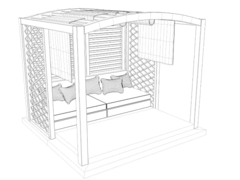 Pergola collection 3D Model