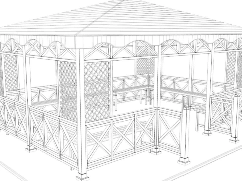 Pergola collection 3D Model