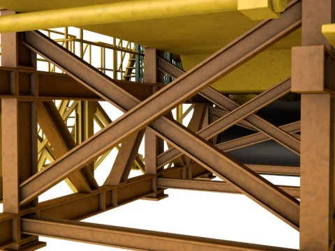 Stone Crusher Machine 3D Model