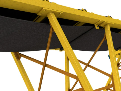 Stone Crusher Machine 3D Model