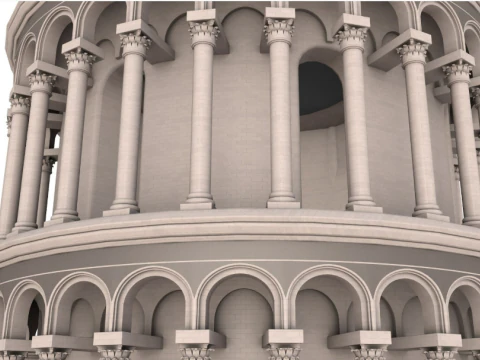 Leaning Tower of Pisa 3D Model