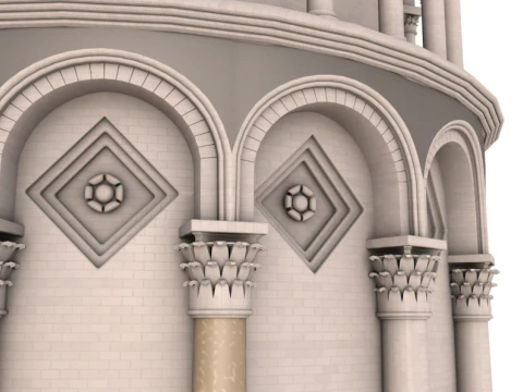 Leaning Tower of Pisa 3D Model