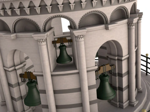 Leaning Tower of Pisa 3D Model