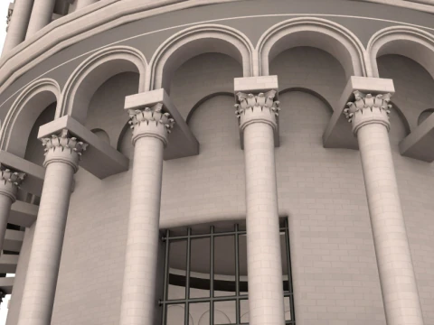 Leaning Tower of Pisa 3D Model