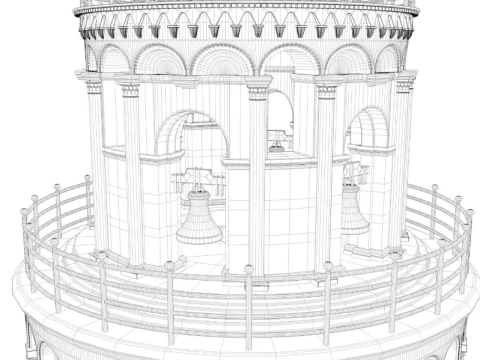 Leaning Tower of Pisa 3D Model