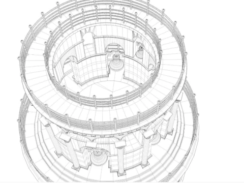 Leaning Tower of Pisa 3D Model