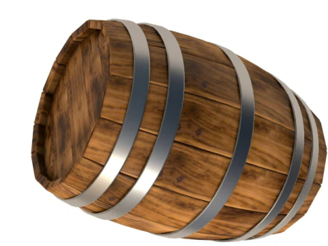 Wooden Barrel collection 3D Model