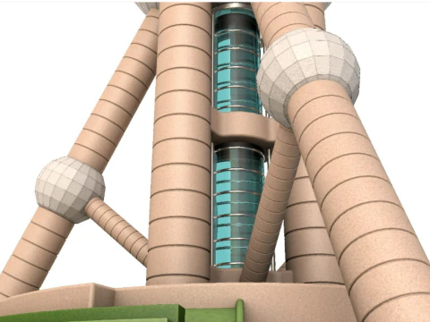 Pearl Tower 3D Model