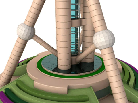 Pearl Tower 3D Model
