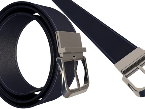 Sabuk Kulit Model 3D