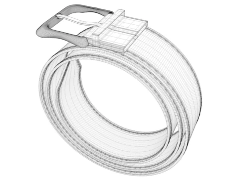 Leather Belt 3D Model
