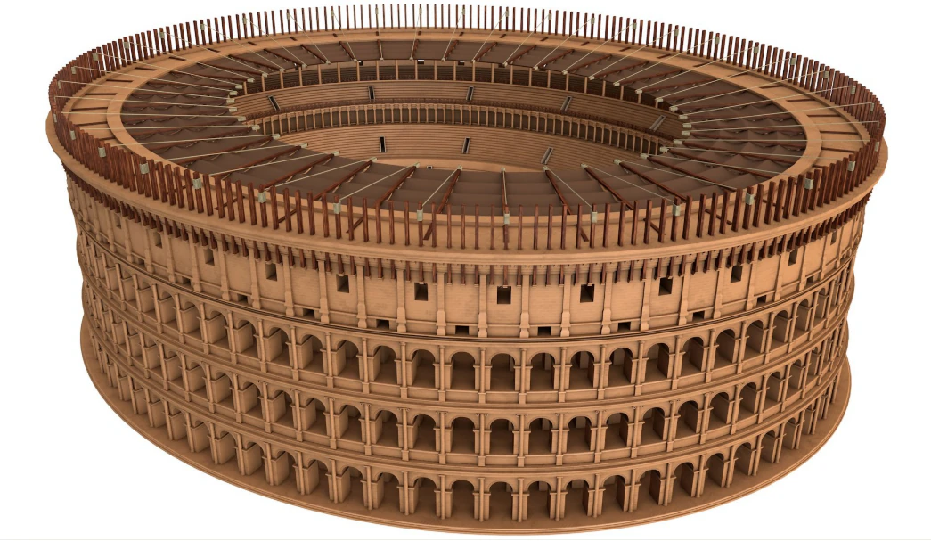 Roman Colosseum 3D Model .c4d .max .obj .3ds .fbx .stl .blend 