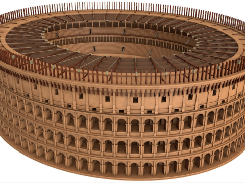 Roman Colosseum Modèle 3D