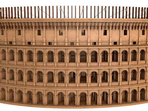 Roman Colosseum 3D Model
