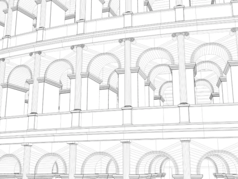 Roman Colosseum 3D Model
