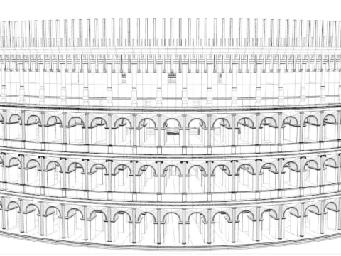 Roman Colosseum 3D Model