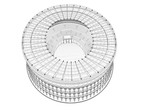 Roman Colosseum 3D Model