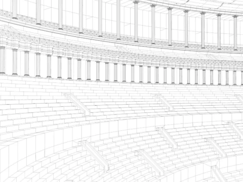 Roman Colosseum 3D Model