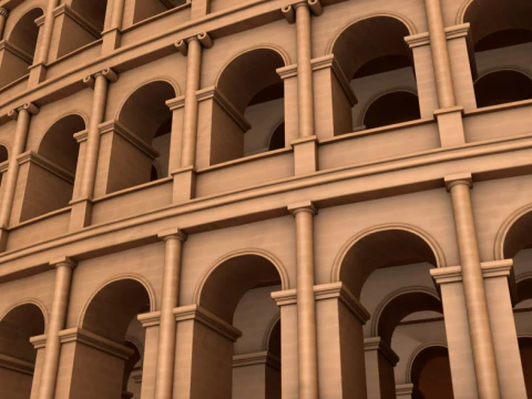 Roman Colosseum 3D Model