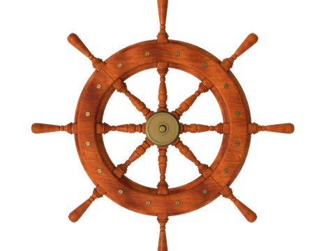 Ship wheel collection 3D Model