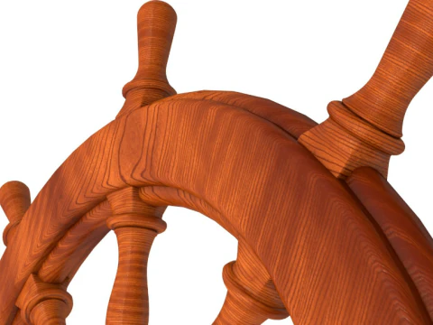 Ship wheel collection 3D Model