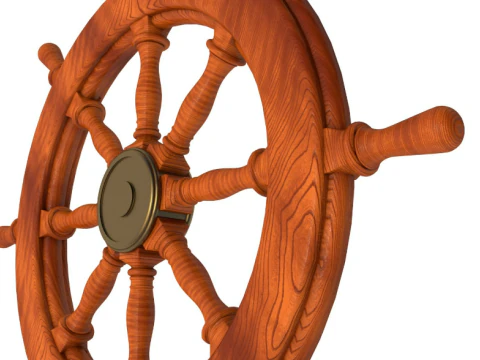 Ship wheel collection 3D Model