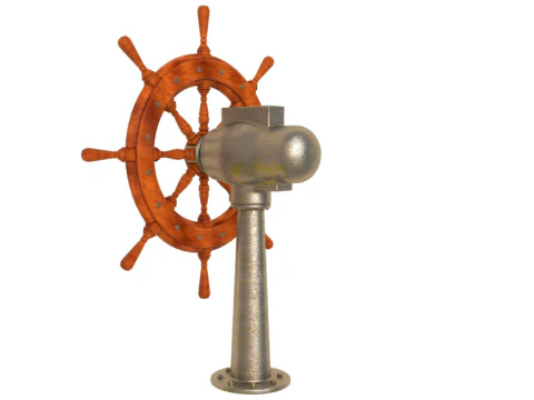 Ship wheel collection 3D Model