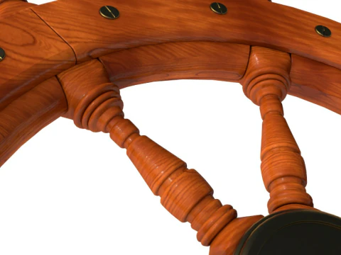 Ship wheel collection 3D Model