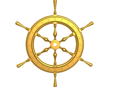 Ship wheel collection 3D Model