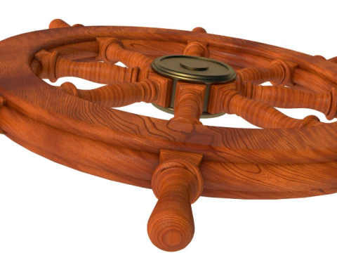 Ship wheel collection 3D Model