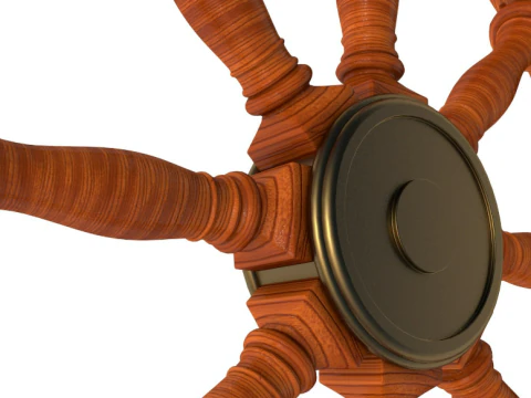 Ship wheel collection 3D Model