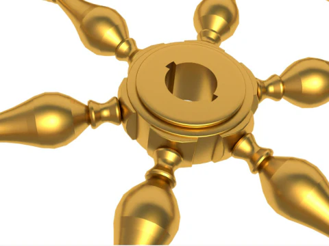 Ship wheel collection 3D Model