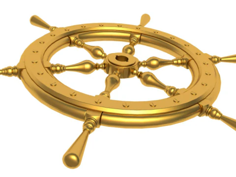 Ship wheel collection 3D Model
