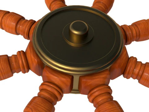 Ship wheel collection 3D Model