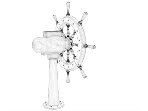 Ship wheel collection 3D Model