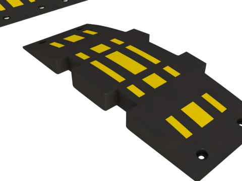 Kolekcja barier drogowych Model 3D