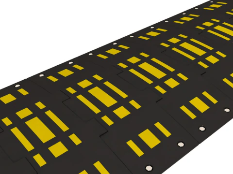 Kolekcja barier drogowych Model 3D