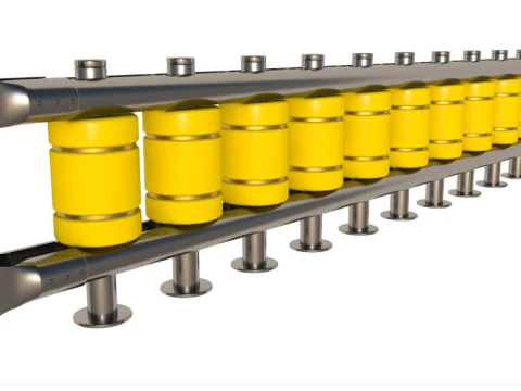 Kolekcja barier drogowych Model 3D