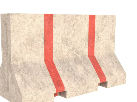 Kolekcja barier drogowych Model 3D
