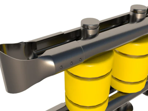 Kolekcja barier drogowych Model 3D