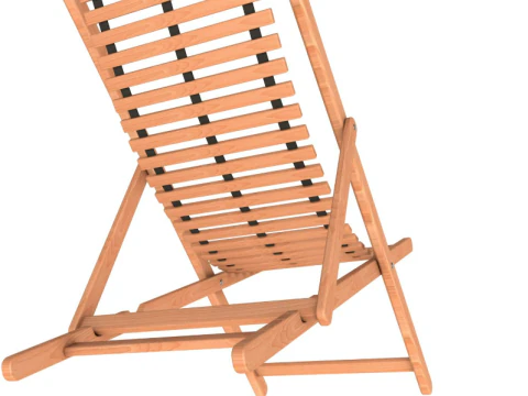 Beach chair Set 3D Model