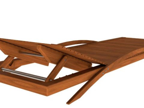 Beach chair Set 3D Model