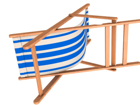 Beach chair Set 3D Model