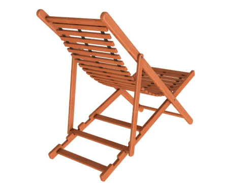 Beach chair Set 3D Model