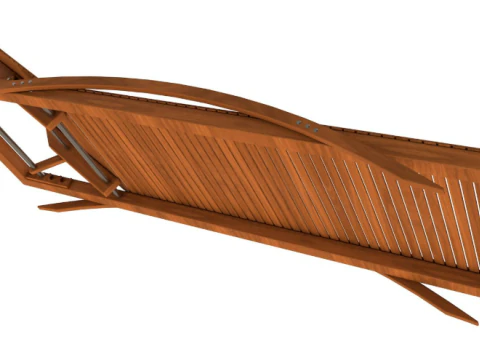 Beach chair Set 3D Model