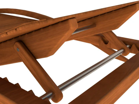 Beach chair Set 3D Model