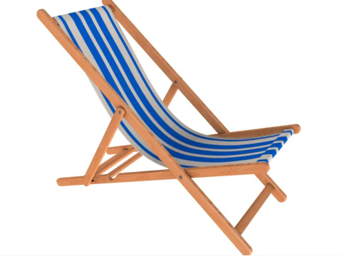 Beach chair Set 3D Model