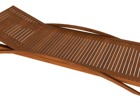 Beach chair Set 3D Model