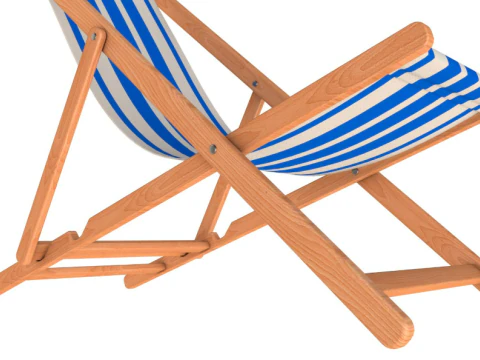 Beach chair Set 3D Model