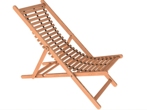 Beach chair Set 3D Model